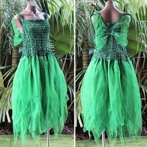 Hand Crafted Green Fairy Dress